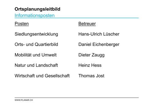 Ortsplanungsleitbild - Muhen