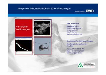 Analyse der MinderabstÃ¤nde bei 20-kV-Freileitungen ... - Pfalzwerke