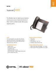 Mitel Superset 4001 Data Sheet.pdf 36KB 02 Mar 2013 - Telephone ...