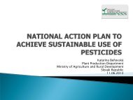 NAP to achieve sustainable use of pesticides in Slovakia