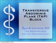 Transversus Abdominis Plane (TAP) Block