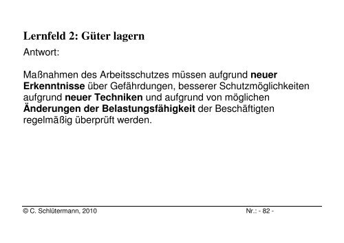 Lernfeld 2: GÃ¼ter lagern