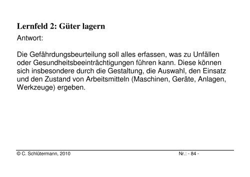 Lernfeld 2: GÃ¼ter lagern