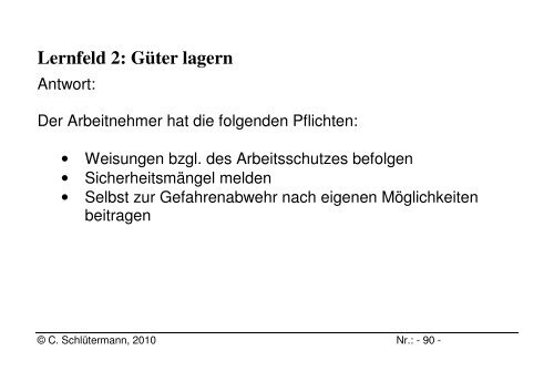 Lernfeld 2: GÃ¼ter lagern