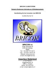 Handleiding verenigingspapparatuur - Bricon Nederland