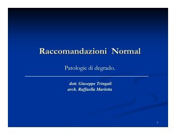 Raccomandazioni Normal - Sdasr.unict.it