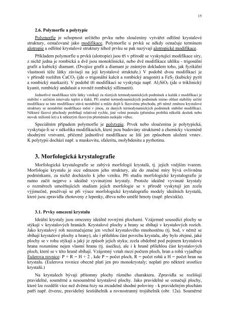 ObecnÃ¡ mineralogie - Katedra geologie UP