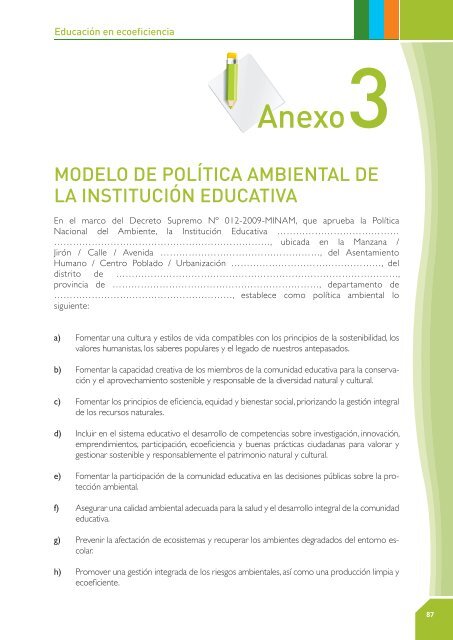 Ciudadanía ambiental - CDAM - Ministerio del Ambiente