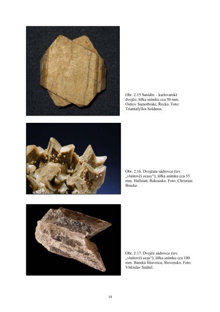 DETERMINAÄNÃ VLASTNOSTI MINERÃLÅ® - Katedra geologie UP