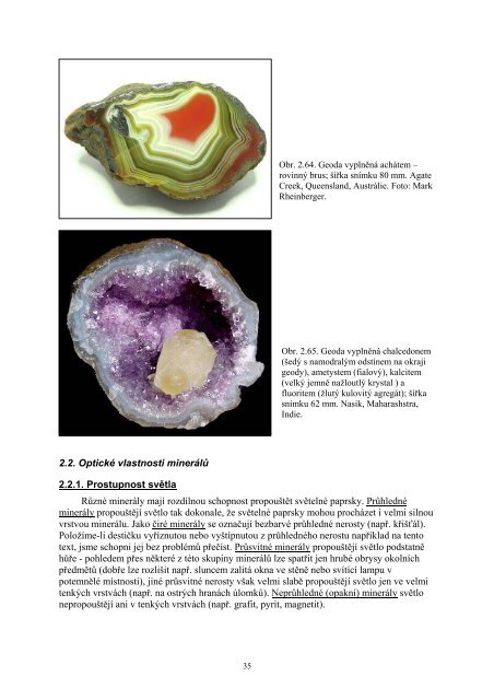 DETERMINAÄNÃ VLASTNOSTI MINERÃLÅ® - Katedra geologie UP