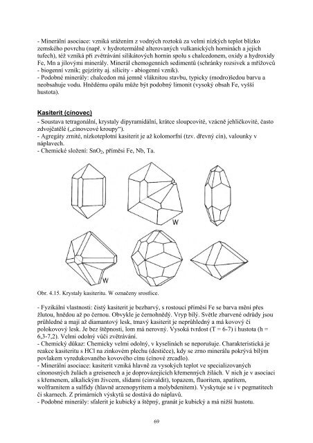 DETERMINAÄNÃ VLASTNOSTI MINERÃLÅ® - Katedra geologie UP