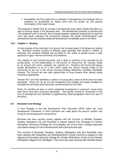 Langham Park Developments Proposed Residential Development ...