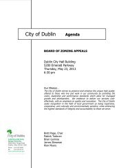 City of Dublin Agenda