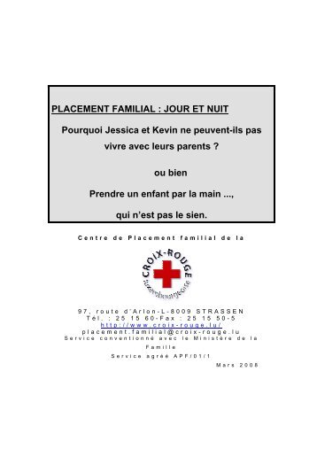 PLACEMENT FAMILIAL - Croix-Rouge luxembourgeoise