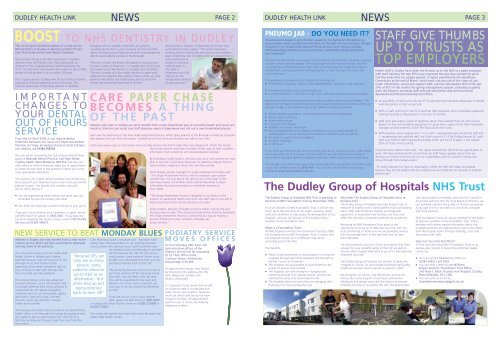 Community Mental Health Teams - Dudley Primary Care Trust