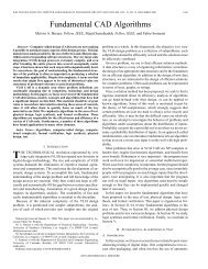 Fundamental CAD algorithms - Computer-Aided Design of ...