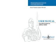 Power Shield Defender User Manual