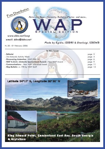 In this Issue - Worldwide Antarctic Program
