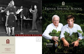a learning legacy - Indian Springs School