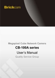 CB-100A series User's Manual - Kamery IP