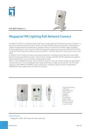 Megapixel PIR Lighting PoE Network Camera - Kamery IP