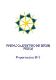PLUS 21 anno 2010 - Aggiornamento - Sociale - Provincia di Cagliari
