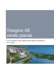 Visagino AE verslo planas - Visagino atominÄs elektrinÄs projektas