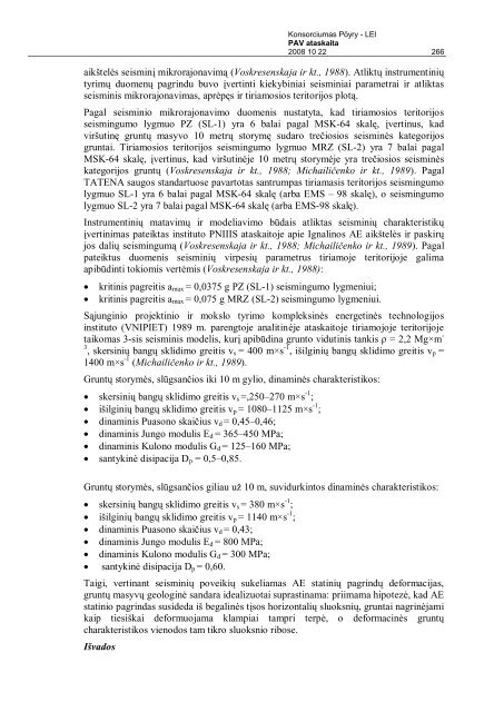 Poveikio aplinkai vertinimo ataskaita LT 2 dalis - Visagino atominÄs ...