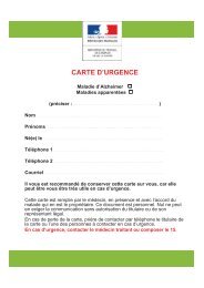 Annexe 4 : carte d'urgence Alzheimer