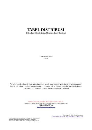 TABEL DISTRIBUSI - Blog at UNY dot AC dot ID
