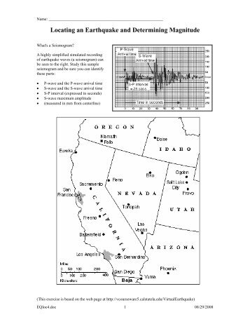 Locating an Earthquake - Blog at UNY dot AC dot ID