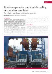 Tandem operation and double cycling in container terminals - Port ...