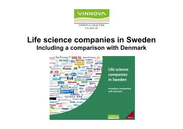Life science companies in Sweden - Including a ... - Vinnova