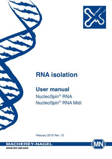 NucleoSpinÃ‚Â® RNA - Macherey Nagel