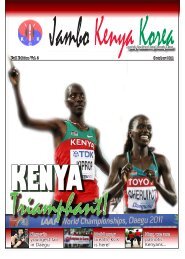 Fall Edition KCK Newsletter 2011 - Kenya Community in Korea (KCK)