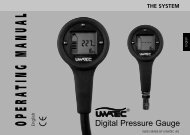 Digital Pressure Gauge manual - Scubapro