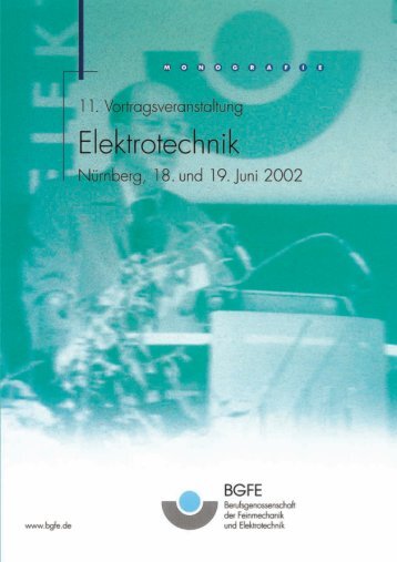 11. vortragsveranstaltung elektrotechnik - M/S VisuCom GmbH