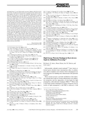 Adv. Mater. 15, 319-323 - Photonic Crystals Group ICMM