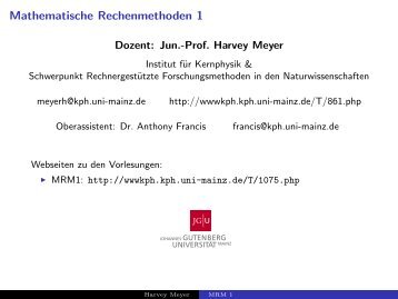 Lattice QCD at finite density and temperature - Institut für Kernphysik