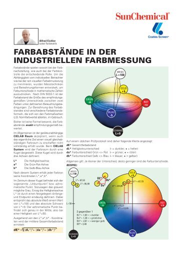 FARBABSTÄNDE IN DER INDUSTRIELLEN FARBMESSUNG