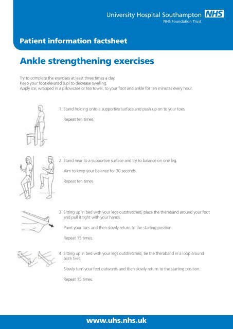 Ankle-Strengthening Exercises