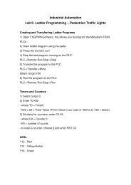 Industrial Automation Lab 6: Ladder Programming ... - gmitWEB