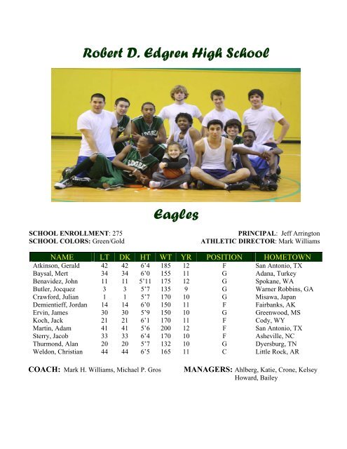 2010Program - Edgren High School EagleNet