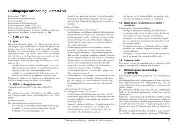 Civilingenjörsutbildning i datateknik - Student LTH