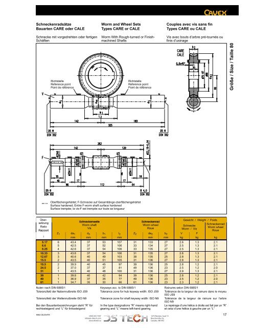 DS TECH Katalog_Schneckenradsaetze_kl