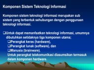 Komponen Sistem Teknologi Informasi