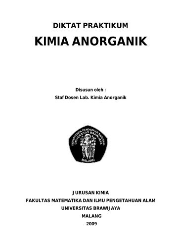 Diktat Praktikum Kimia Anorganik - Jurusan Kimia - Universitas ...