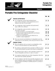 Portable Fire Extinguisher Checklist - Monarch Beverage