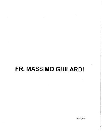 FR. MASSIMO GHILARDI - Archdiocesedocuments.org