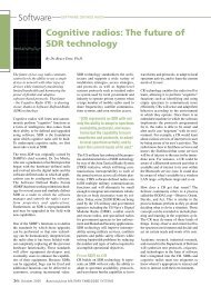 Cognitive radios: The future of SDR technology - Military Embedded ...